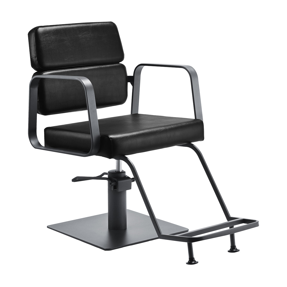 Gabbiano hairdressing chair Porto gray black