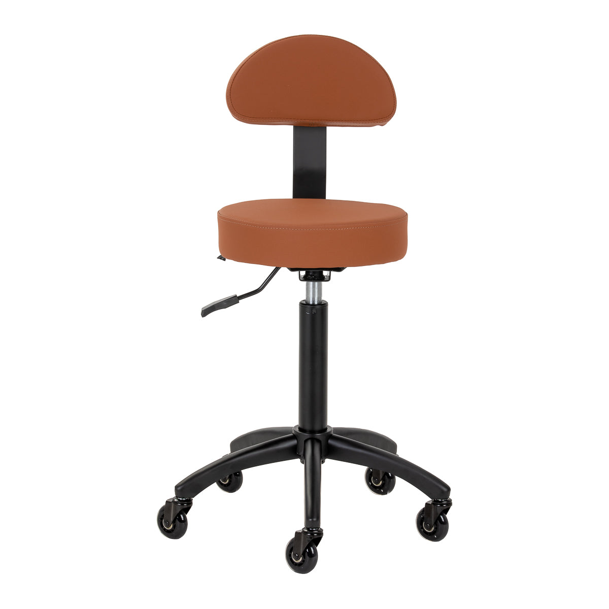 Gabbiano hairdressing stool D026 brown