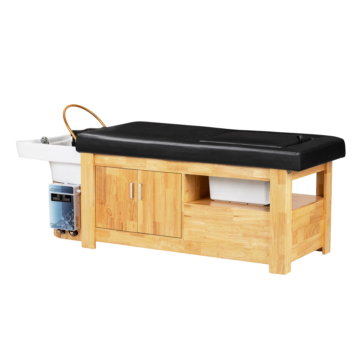 Gabbiano Head Spa Bali hair washing bed black