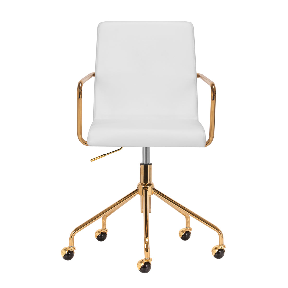 Cosmetic chair QS-OF211G gold light grey