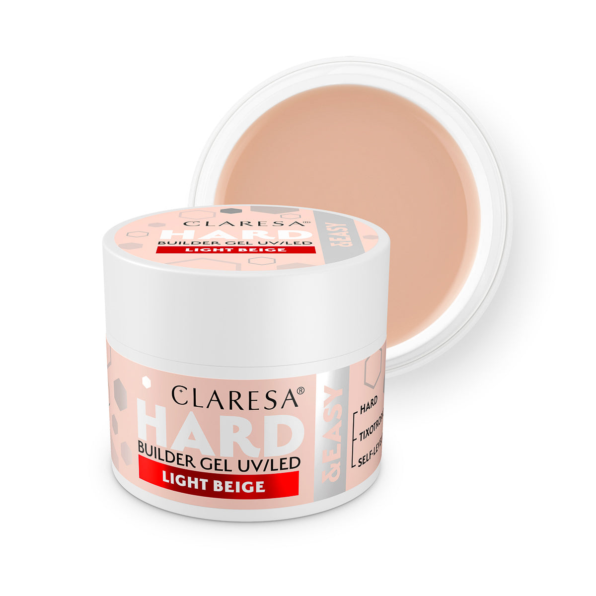 CLARESA HARD&EASY BUILDER GEL LIGHT BEIGE 12g