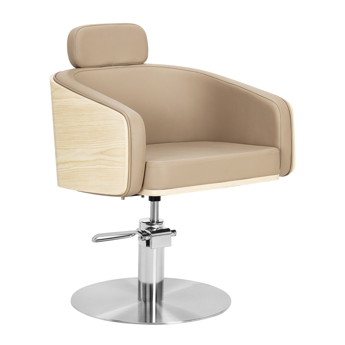 Gabbiano Wratislavia hairdressing chair beige chrome base