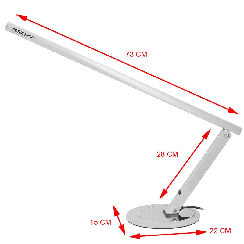 20w slim aluminum desk lamp
