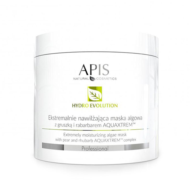 Apis hydro evolution extremely moisturizing algae mask with pear and rhubarb aquaxtrem ™ 250g