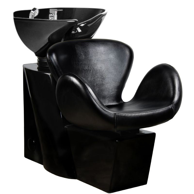 Gabbiano amsterdam hair wash unit black / black bowl