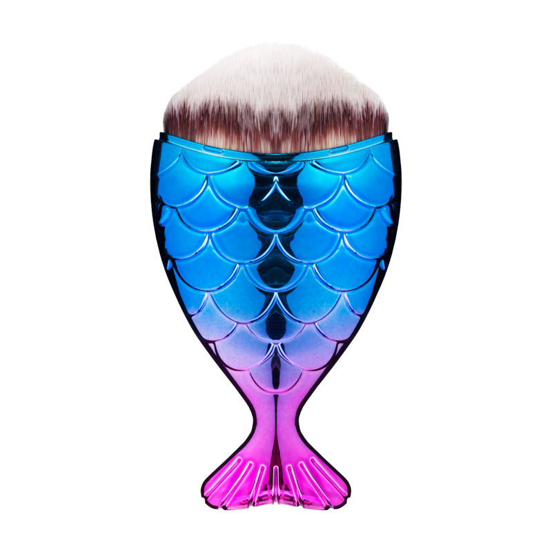 Brush for dusting fish, powder purple-blue