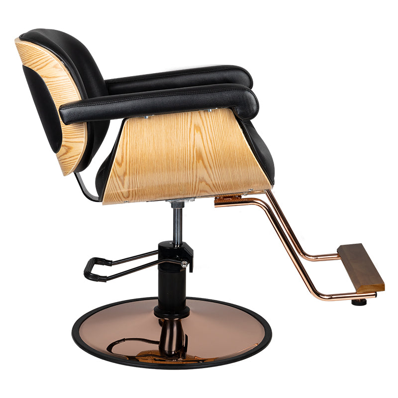 Gabbiano black venice barber chair