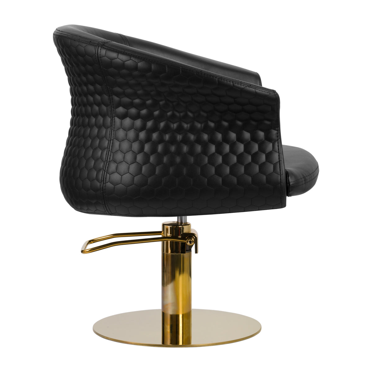 Gabbiano hairdressing chair Wersal gold black