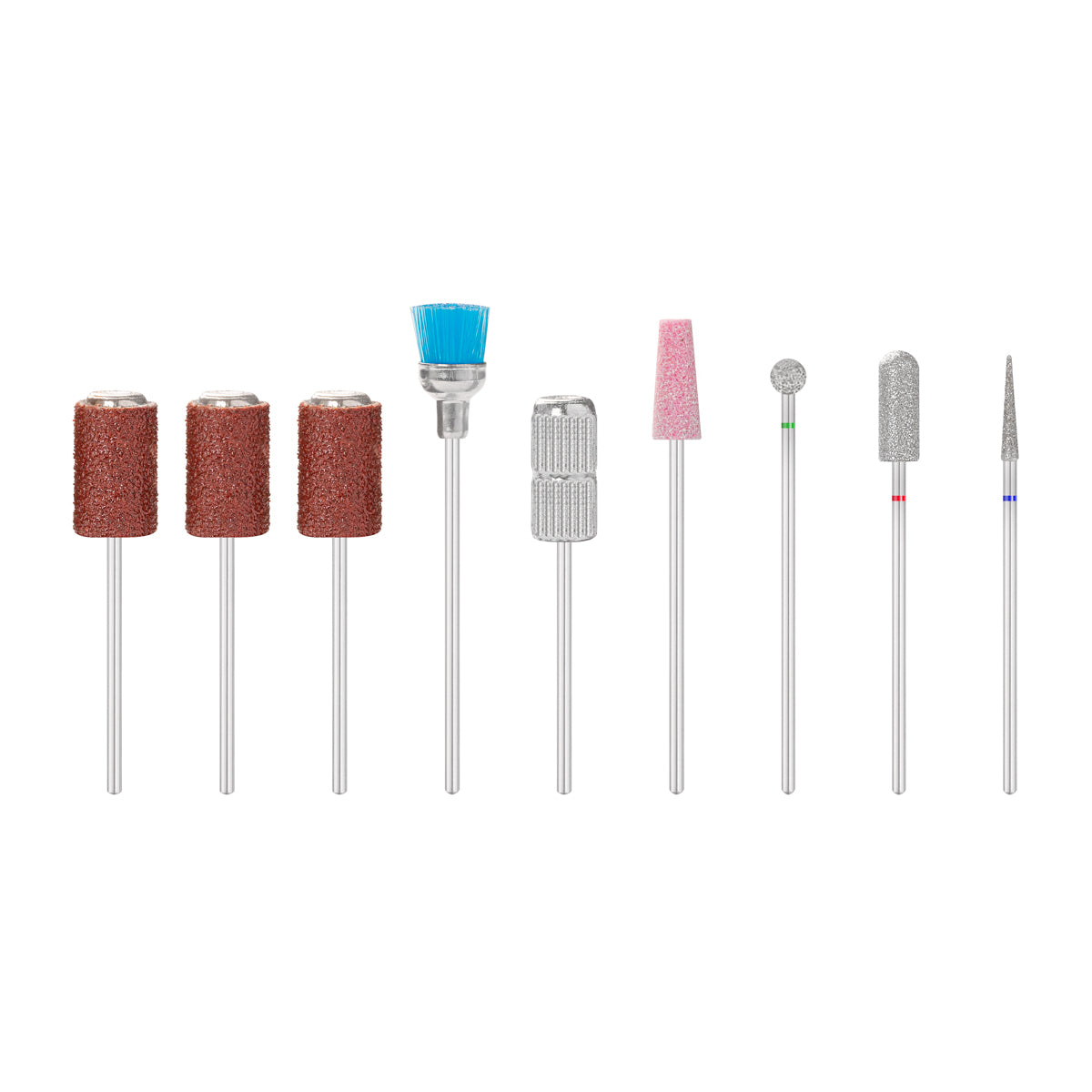 SET OF NAIL DRILL BITS MIX 12 PCS.