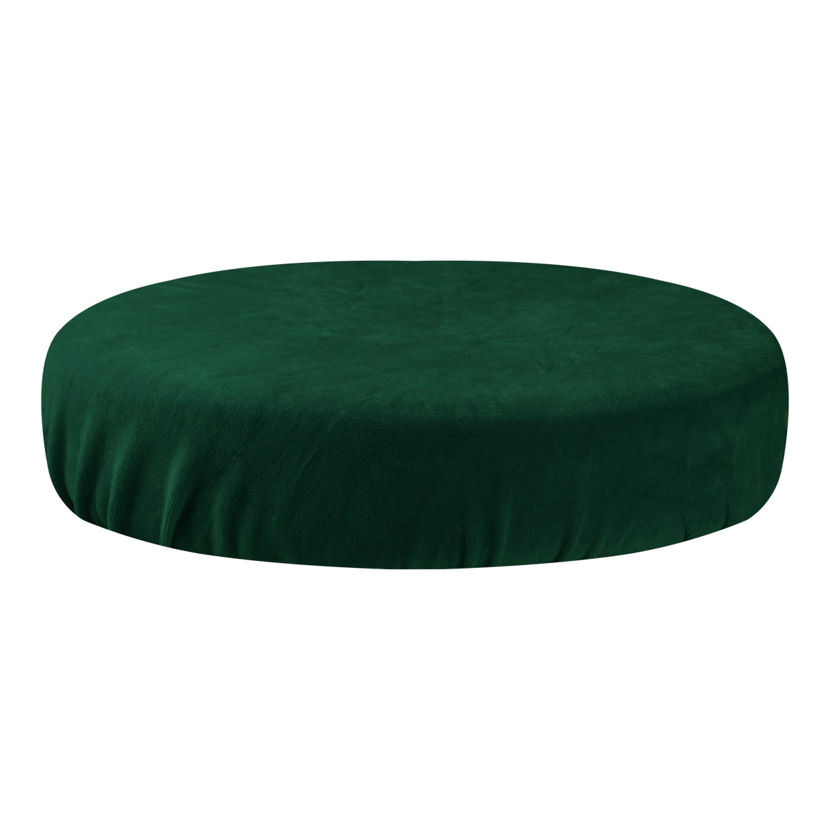 VELOUR COVER STOOL BOTTLE GREEN
