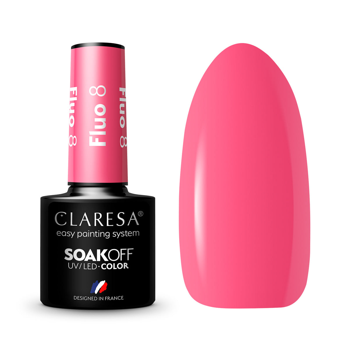 CLARESA Hybrid nail polish FLUO 8 -5g