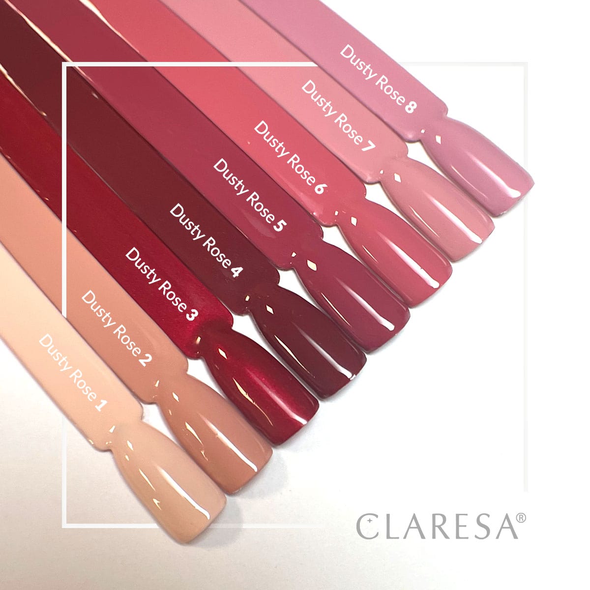 CLARESA Hybrid nail polish DUSTY ROSE 4 -5g