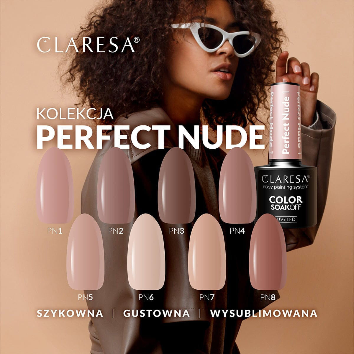 CLARESA Hybrid nail polish PERFECT NUDE 2 -5g