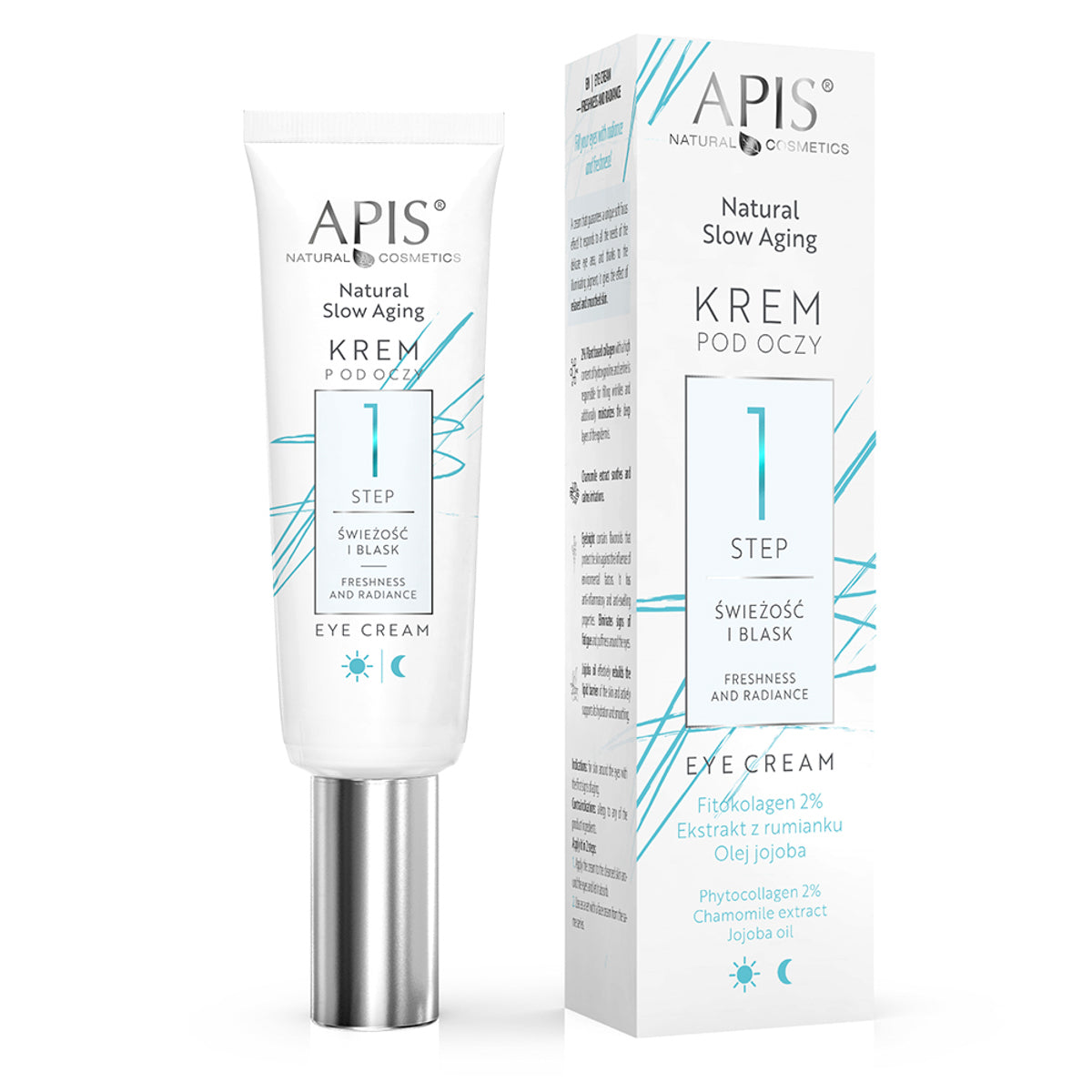Apis Natural slow aging eye cream STEP 1 freshness and radiance 15 ml